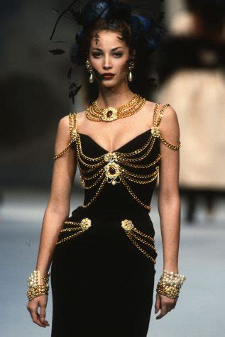 chanel couture chain dress|Chanel knee length dress.